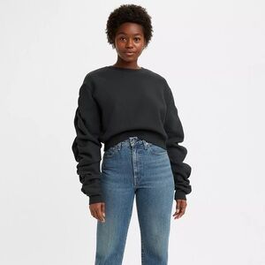 Levi's Made & Crafted | Riptide Sweatshirt Ruched Sleeves Size L